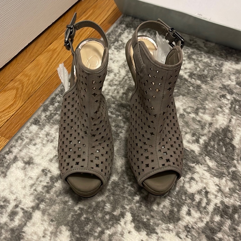Jessica Simpson Grey Sandal Heels